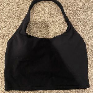 Athleta Black Halter Crop